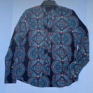 New GUESS MARCIANO Women's Long Sleeve Top SZ XS